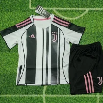 25-26 Juventus Home Kids Soccer Jersey