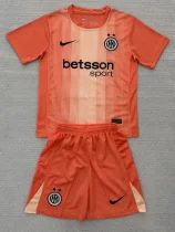 2025-26 Inter Milan Orange GoalKeeper Kids Soccer Jersey