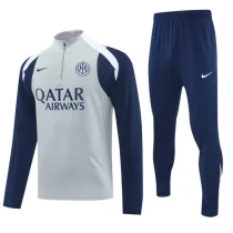 2025-26 Inter Milan Grey Half Pull Tracksuit (半拉链)