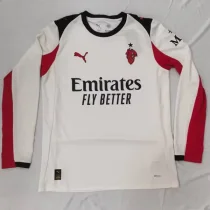 2025-26 AC Milan Away Long Sleeve Soccer Jersey (长袖)