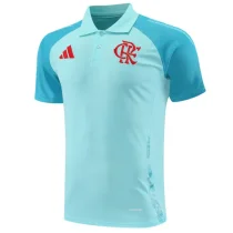 2025-26 Flamengo Sky Blue Polo Short Sleeve