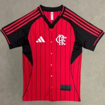 2025-26 Flamengo Red Casual Edition Baseball Jersey