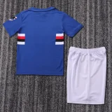 1990-1991 Sampdoria Home Kids Retro Soccer Jersey