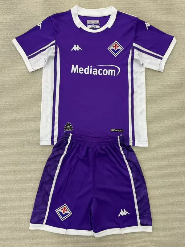 2025-26 Fiorentina Home Kids Soccer Jersey