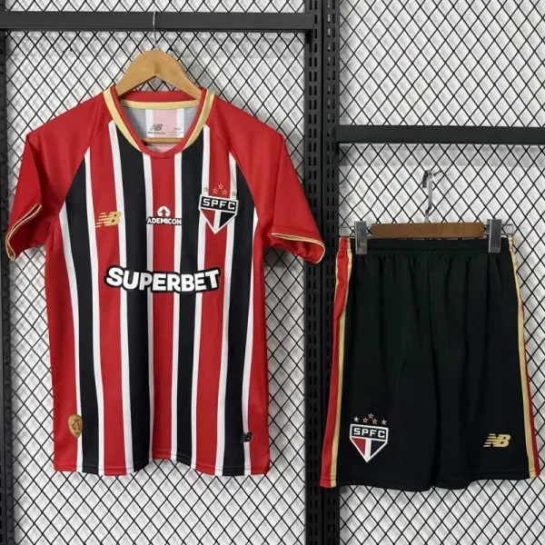 2025-26 Sao Paulo Away Kids Soccer Jersey