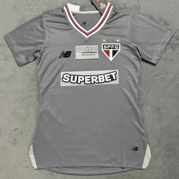 2025-26 Sao Paulo Grey Women Soccer Jersey (女)