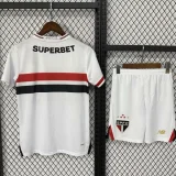 2025-26 Sao Paulo Home Kids Soccer Jersey