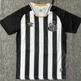 2025-26 Santos FC Away Print Sponsor Fans Soccer Jersey