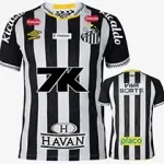 2025-26 Santos FC Away Print Sponsor Fans Soccer Jersey