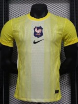 2025-26 France Yellow Goalkeeper Player Version Soccer Jersey