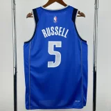 2022-23 Dallas Mavericks RUSSELL #5 Blue Top Quality Hot Pressing NBA Jersey(V领)