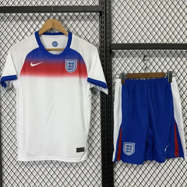 25-26 England W Home Kids Soccer Jersey
