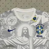 2025-26 Brazil White Special Edition Fans Soccer Jersey