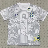 2025-26 Brazil White Special Edition Fans Soccer Jersey