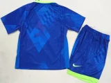 2025-26 Brazil Away Kids Soccer Jersey