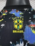 2025-26 Brazil Black Red Special Edition Player Version Soccer Jersey
