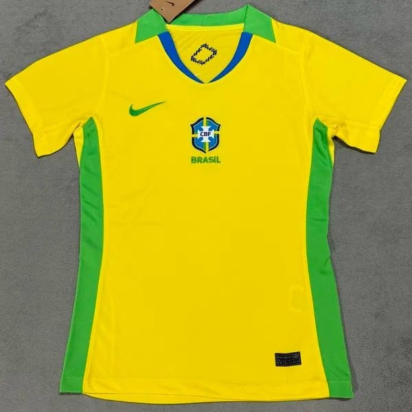 2025-26 Brazil Home Women Soccer Jersey (女)