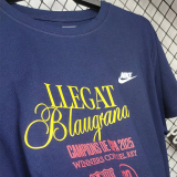 2025 BAR Royal blue CAMPIONS High Quality Casual T-Shirt (宝蓝)