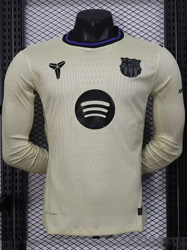 25-26 BAR Away Long Sleeve Player Version Soccer Jersey (长袖球员)