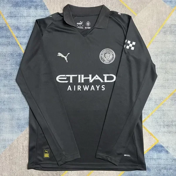 2025-26 Man City Away Long Sleeve Soccer Jersey (长袖)