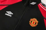 2025-26 Man Utd Black Jacket Tracksuit #02