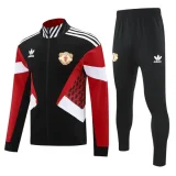 2025-26 Man Utd Black Red Jacket Tracksuit #F14