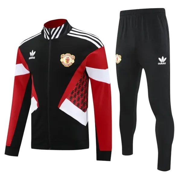 2025-26 Man Utd Black Red Jacket Tracksuit #F14