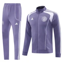 2025-26 Man Utd Purple Jacket Tracksuit #07