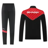2025-26 Man Utd Black Red Jacket Tracksuit #05