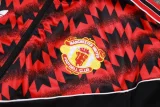 2025-26 Man Utd Black Red Kids Jacket Tracksuit #E25105(童装)
