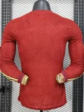 2025-26 Mexico Gold Cup Red Long Sleeve Player Version Soccer Jersey (长袖球员)