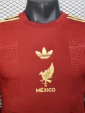 2025-26 Mexico Gold Cup Red Long Sleeve Player Version Soccer Jersey (长袖球员)