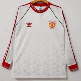 1991 Man Utd Away Long Sleeve Retro Soccer Jersey (长袖)