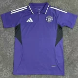 2025-26 Man Utd Purple Polo Short Sleeve