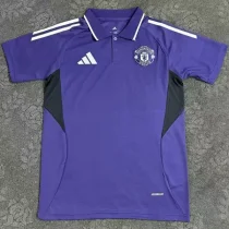 2025-26 Man Utd Purple Polo Short Sleeve