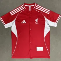 25-26 Liverpool Red Casual Edition Baseball Jersey