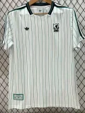 25-26 Liverpool  White Green Casual Edition Training Shirts