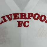 25-26 Liverpool White Casual Edition Baseball Jersey