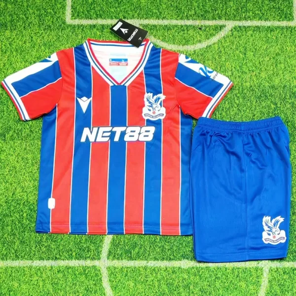 2025-26 Crystal Palace Home Kids Soccer Jersey