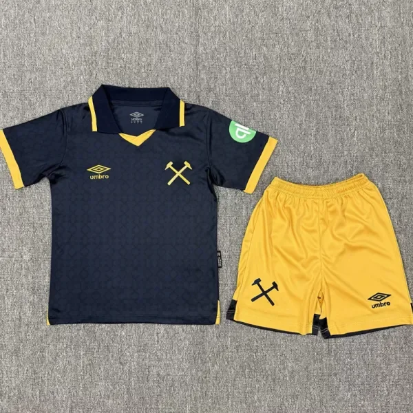 2025-26 West Ham Third Kids Soccer Jersey