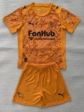 2025-26 Derby County Orange GoalKeeper Kids Soccer Jersey