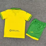 2025-26 Norwich City Home Kids Soccer Jersey