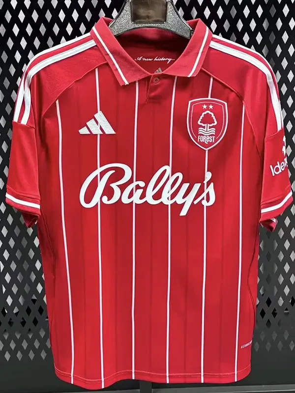 2025-26 Nottingham Forest Home Fans Soccer Jersey (前广告)