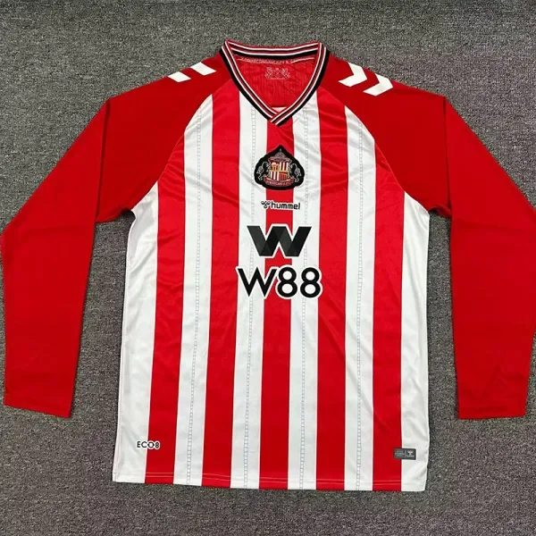 2025-26 Sunderland Home Long Sleeve Soccer Jersey (长袖)