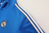 2025-26 Real Madrid  Fancy blue Jacket Tracksuit #08