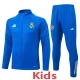 2025-26 Real Madrid Lake blue Kids Jacket Tracksuit #E25140(童装)
