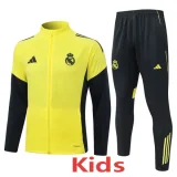 2025-26 Real Madrid Yellow Kids Jacket Tracksuit #E25112(童装)
