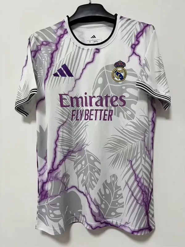 2025-26 Real Madrid White Special Edition Fans Training Shirts