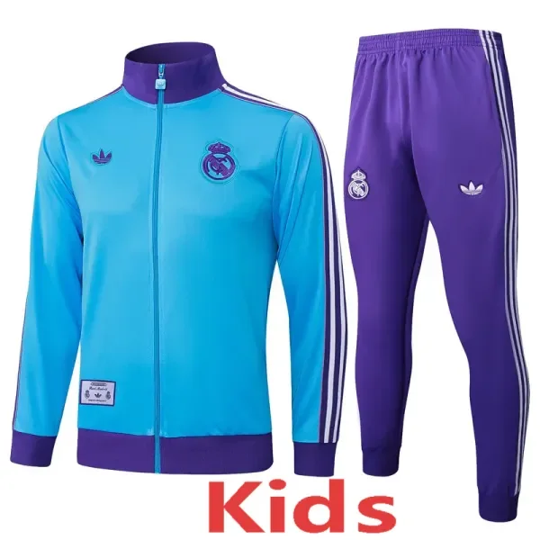 2025-26 Real Madrid Blue Kids Jacket Tracksuit #E2518(童装)