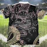 2025-26 Real Madrid  Black Special Edition Fans Training Shirts (粉金龙)